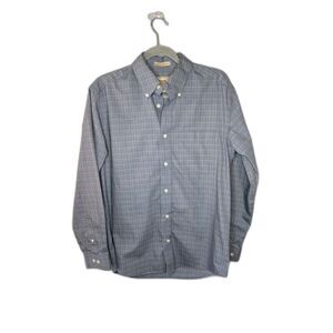 Eddie Bauer Men's Gray Wrinkle Resistant Long Sleeve Button Down Size Small